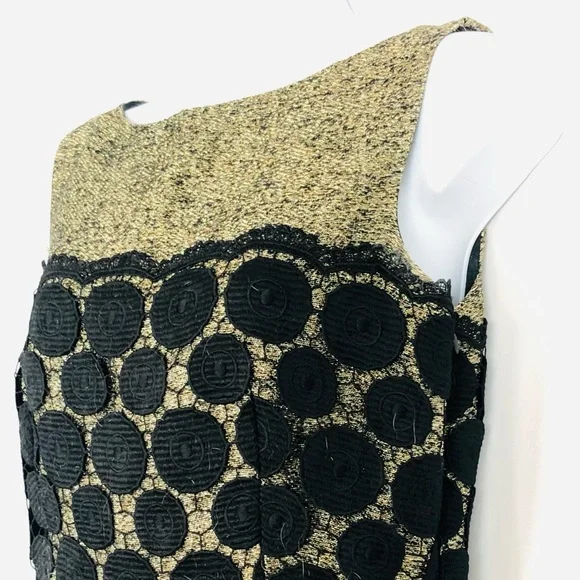 Milly Lace overlay sleeveless sheath mini dress 4 - Picture 3 of 16